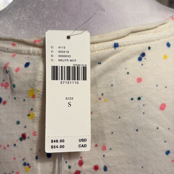 Pilcro And The Letterpress
Anthropologie Zulu Paint Splatter Tee
Shirt Top small - Picture 5 of 5